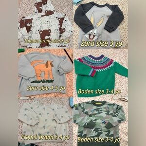 Mini Boden, Zara Sweatshirts Bundle